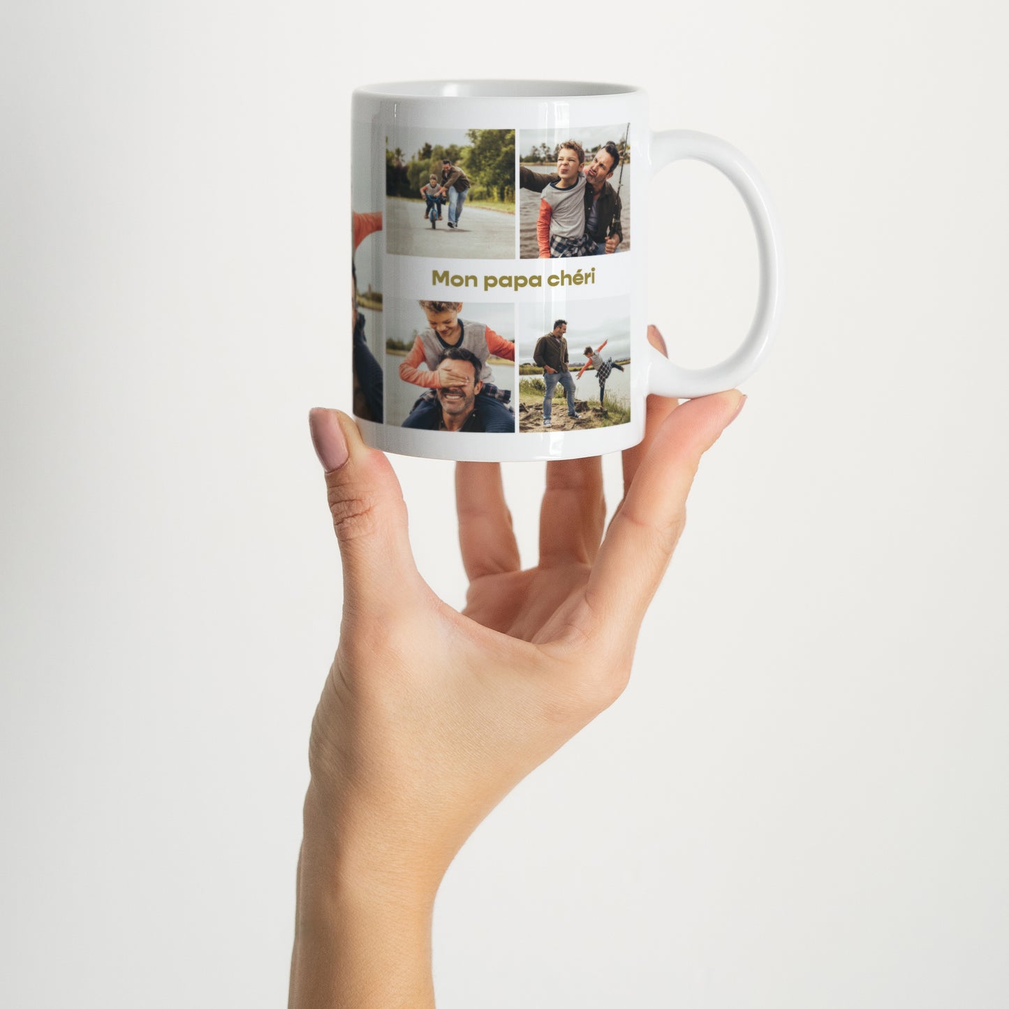 Mug Objets Blanc Moments avec Papa photo N° 2