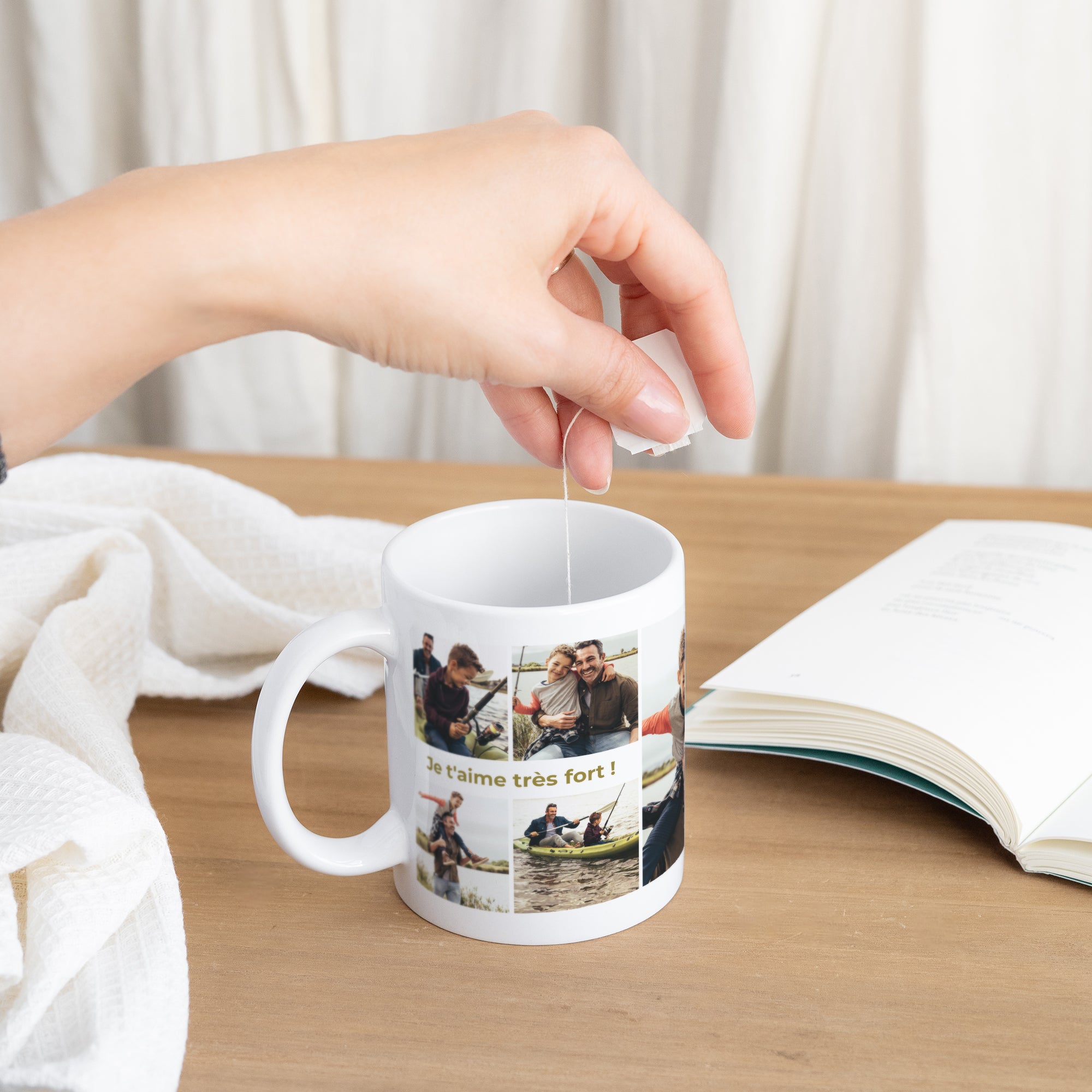 Mug Objets Blanc Moments avec Papa photo N° 3