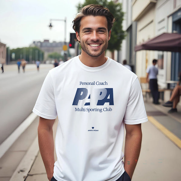 Tshirt Recto Blanc Coach Papa photo