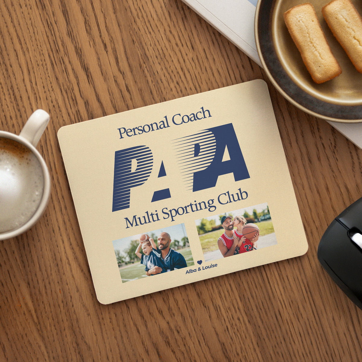 Tapis de souris Objets Rectangle Coach Papa photo N° 1