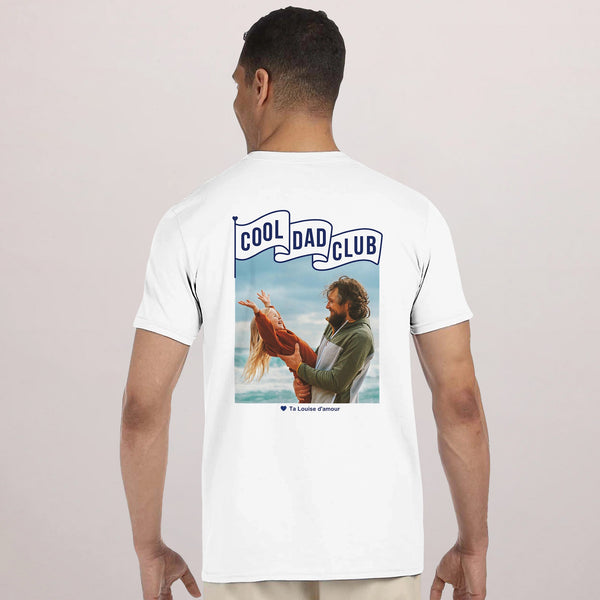 Tshirt Recto Verso Blanc Cool Dad photo