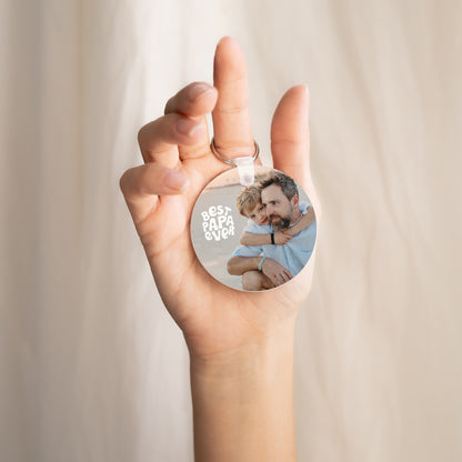 Porte-clés Objets Rond Best Papa ever photo N° 2