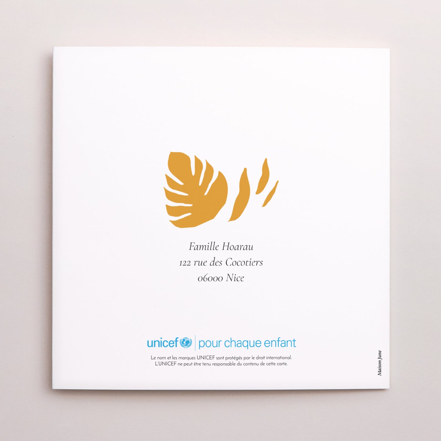 Faire-part Naissance Carré double volet Aloha Bébé photo N° 3