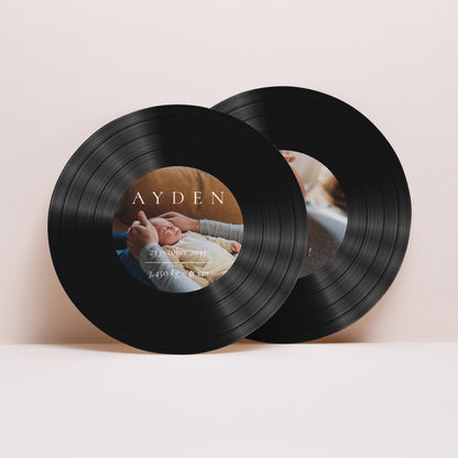 Faire-part Naissance Pochette disque Aloha Bébé photo N° 4