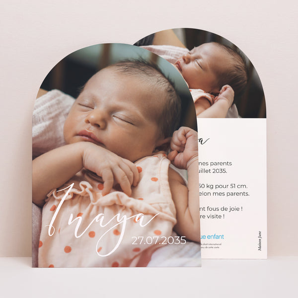 Faire-part Naissance Petite arche Déjà tant d'amour photo