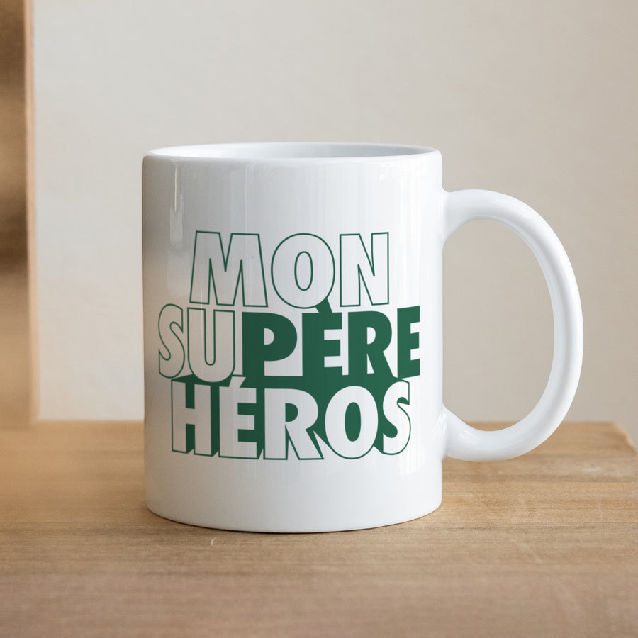 Mug Objets Blanc Mon Su-père héros photo