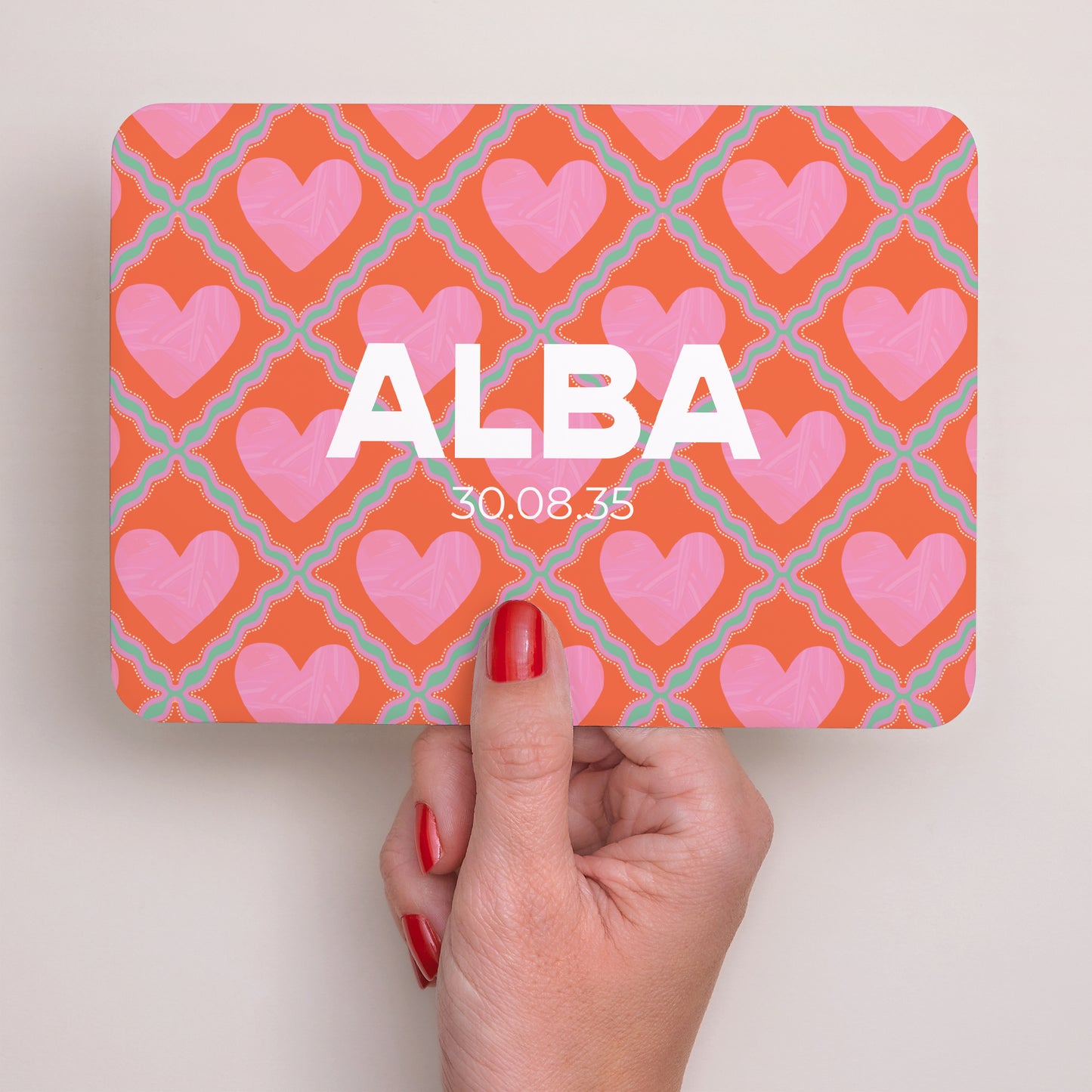 Faire-part Naissance Paysage, bords arrondis Petit Cœur d’Amour photo N° 3