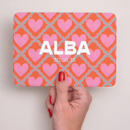 Faire-part Naissance Paysage, bords arrondis Petit Cœur d’Amour photo N° 3