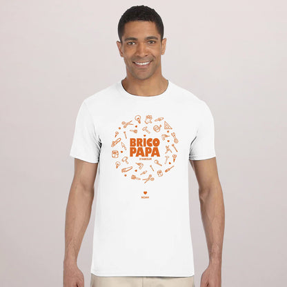 Tshirt Recto Blanc Brico Papa photo N° 1