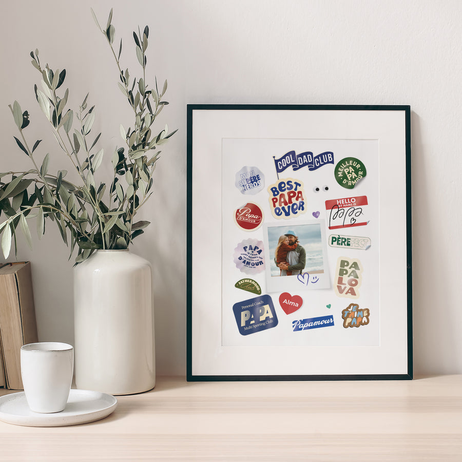 Affiche Objets Portrait Papatchwork d’Amour photo