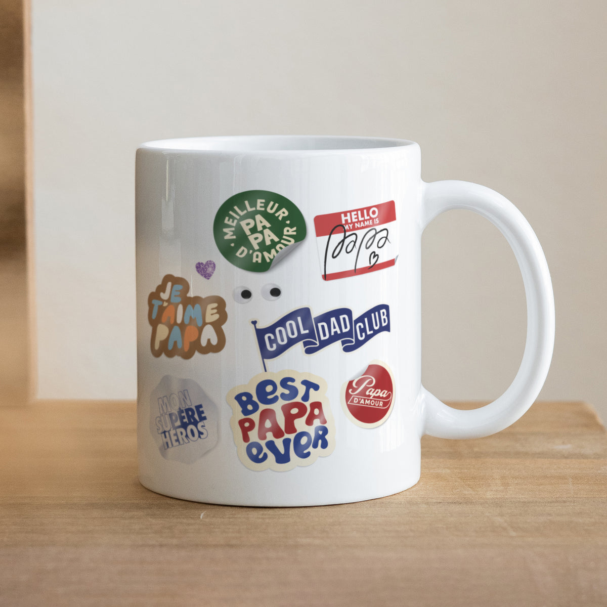 Mug Objets Blanc Papatchwork d’Amour photo