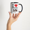 Mug Objets Noir I love my dad photo N° 2