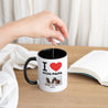 Mug Objets Noir I love my dad photo N° 3