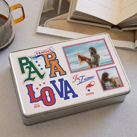Boite métallique Objets Rectangle Papa Lova league