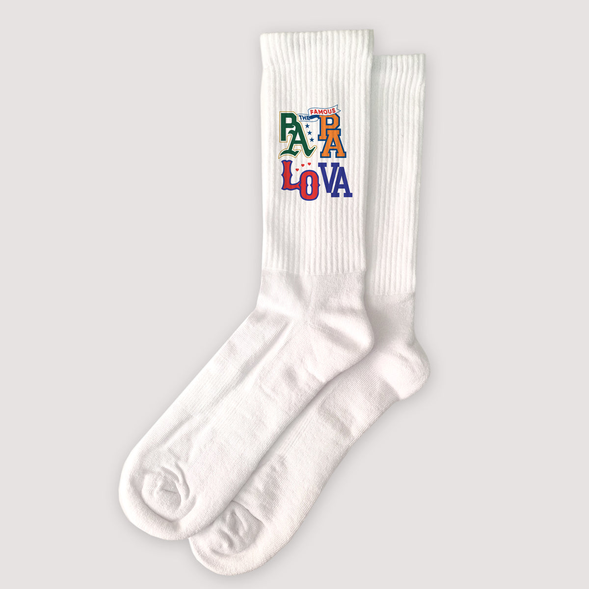 Chaussettes homme Blanches Papa Lova league photo N° 1