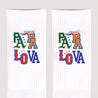 Chaussettes homme Blanches Papa Lova league photo N° 3