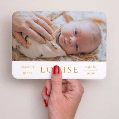 Faire-part Naissance Paysage, bords arrondis Ton premier éclat photo N° 3