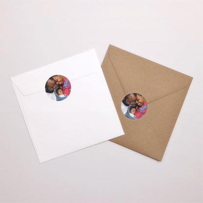 Sticker Naissance Rond Au cœur de nous photo N° 3