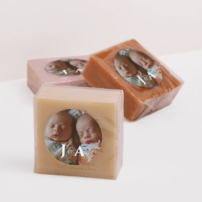 Sticker Naissance Rond Duo d’Amour photo N° 2