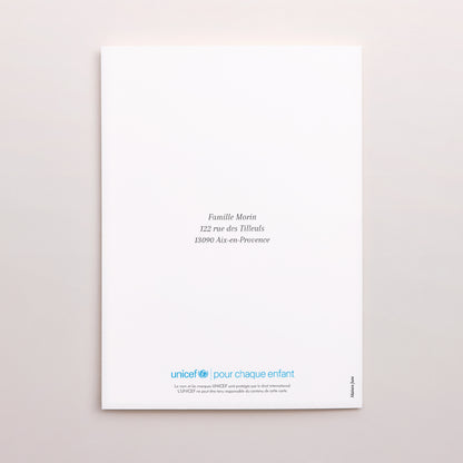 Faire-part Naissance Portrait double volet Double Dose de Bonheur photo N° 3