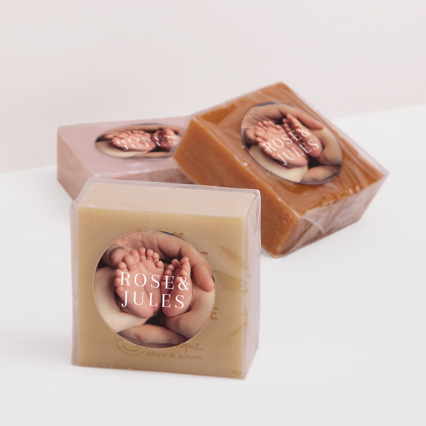 Sticker Naissance Rond Double Dose de Bonheur photo N° 2