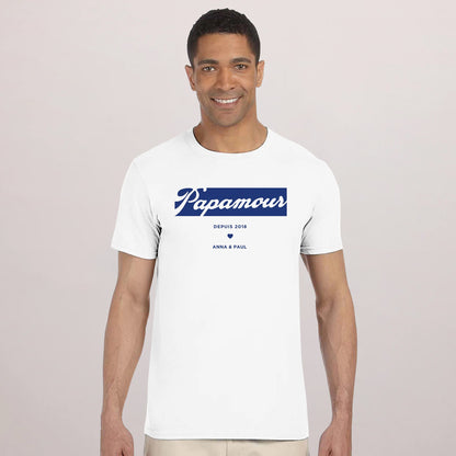 Tshirt Recto Blanc Papamour photo N° 1