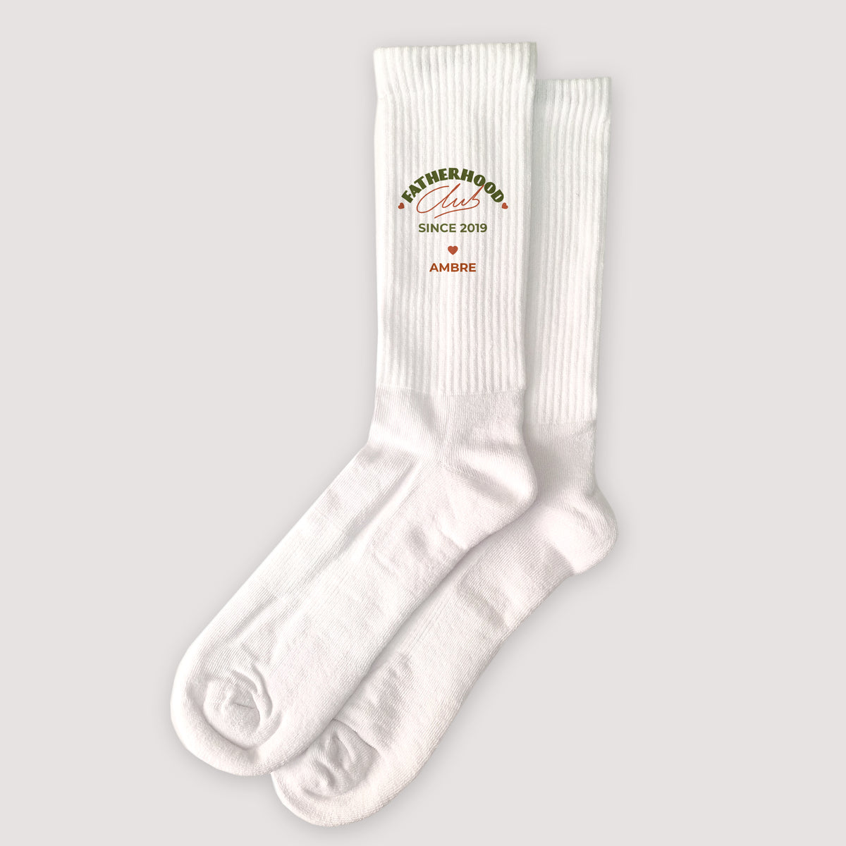 Chaussettes homme Blanches Fatherhood club photo N° 1
