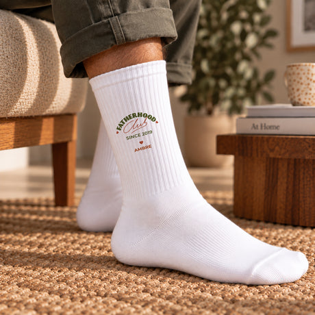 Chaussettes homme Blanches Fatherhood club