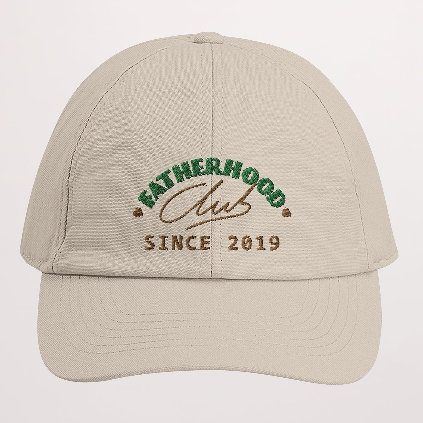 Casquette Brodée Beige Fatherhood club photo N° 1