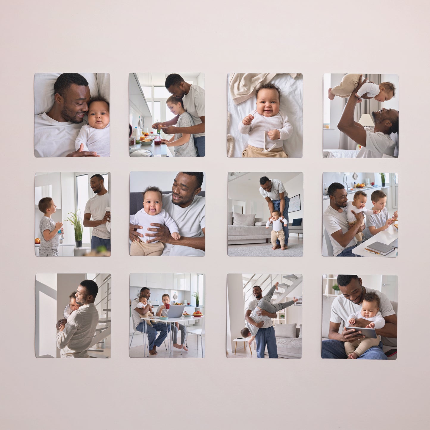 Tirage photo Photos Lot de 12, magnétique Portrait d’un Super Papa photo N° 1