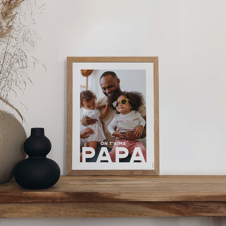 Affiche Photos Portrait 30 x 40 cm Portrait d’un Super Papa