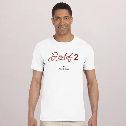 Tshirt Recto Blanc Dad of ... photo N° 1