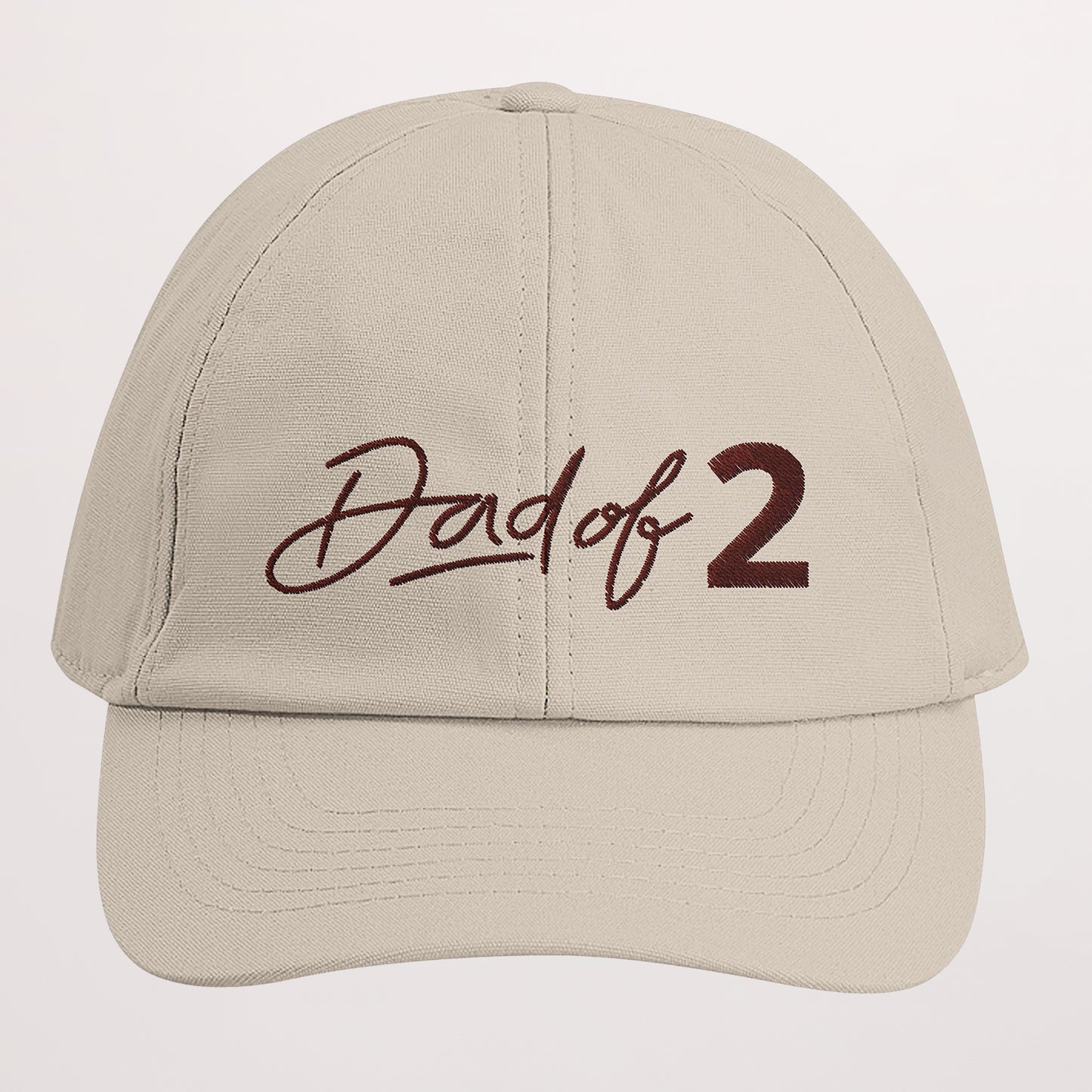 Casquette Objets Brodée Beige Dad of ... photo N° 1