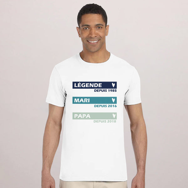 Tshirt Recto Blanc La légende photo