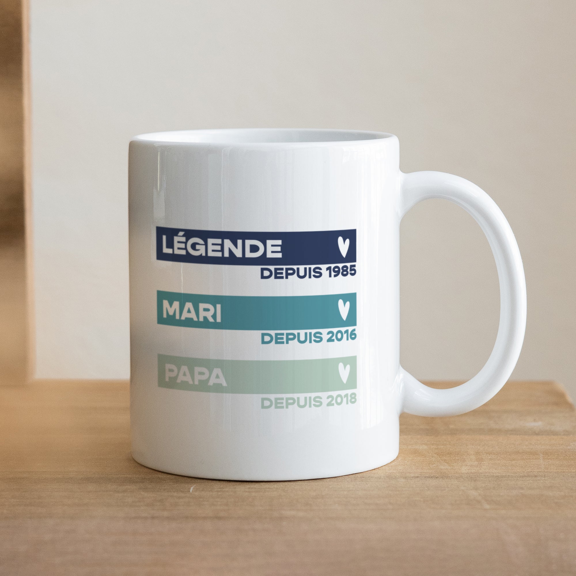 Mug Blanc La légende photo N° 1