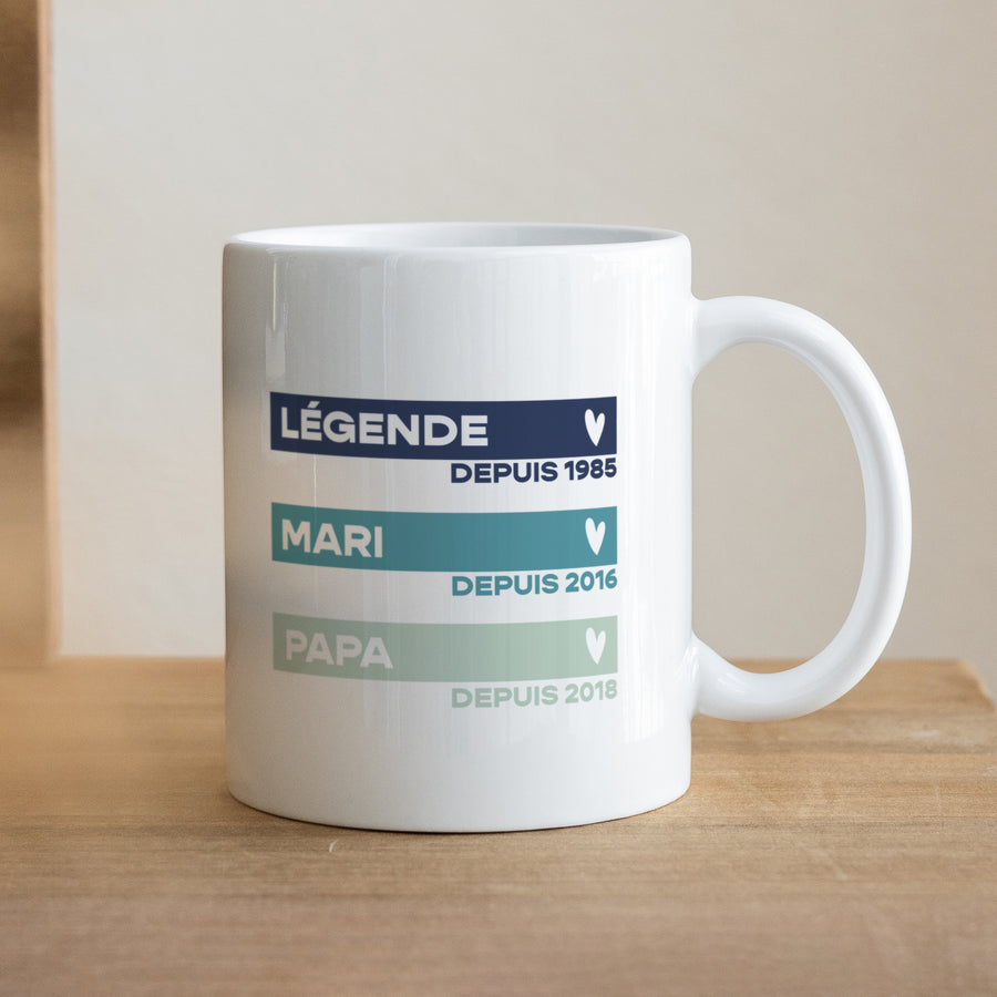 Mug Blanc La légende photo