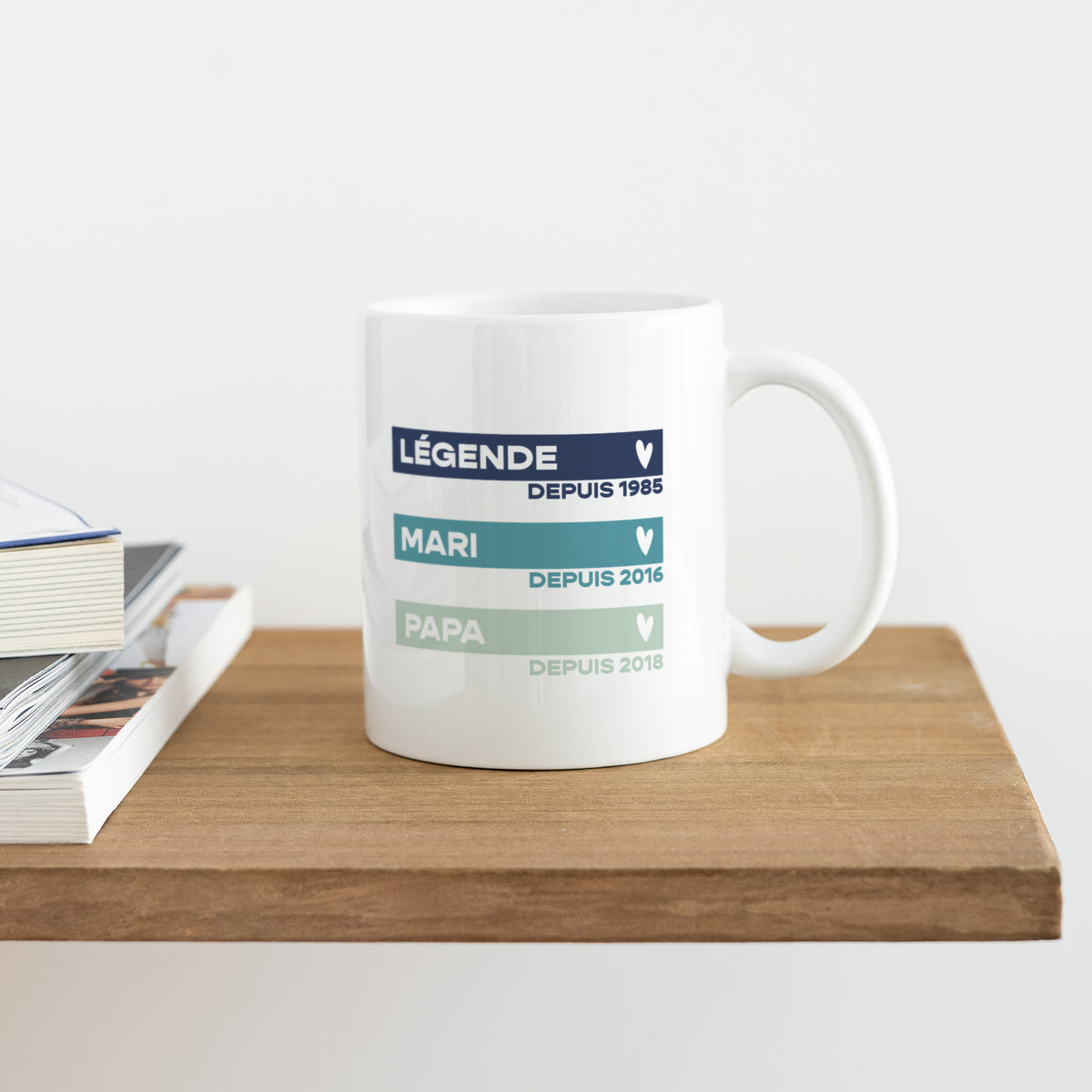 Mug Blanc La légende photo N° 4