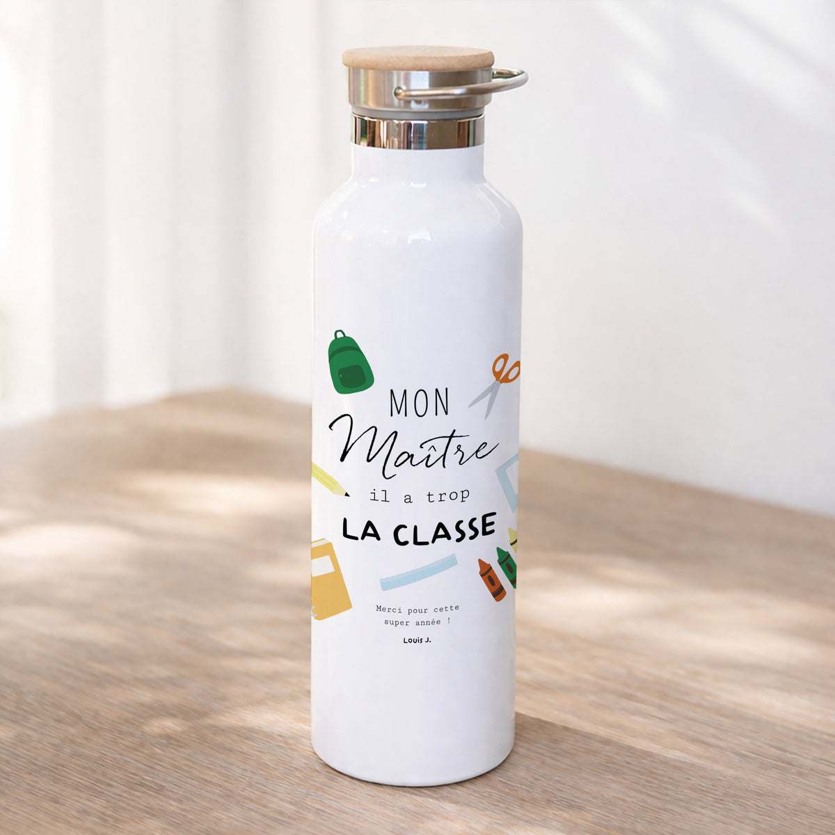 Gourde 75 cl La classe photo N° 1