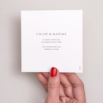 Save the date Mariage Carré Douce Harmonie photo N° 3