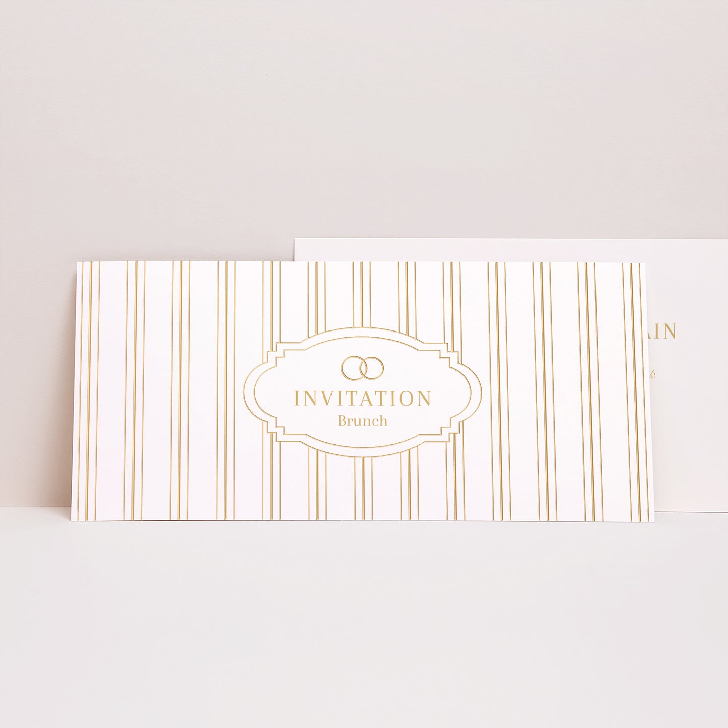 Invitations Mariage Panoramique paysage Les Rayures Chics photo N° 1
