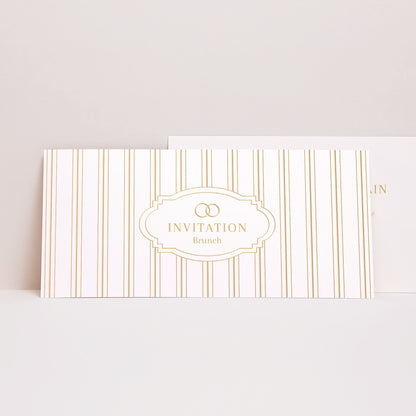 Invitations Mariage Panoramique paysage Les Rayures Chics photo N° 1