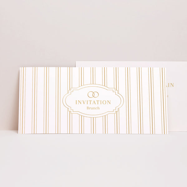 Invitations Mariage Panoramique paysage Les Rayures Chics photo