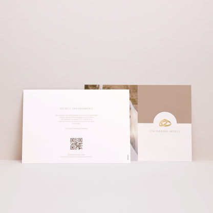 Remerciements Mariage Paysage Douce Harmonie Dorée photo N° 2