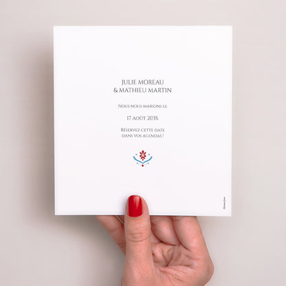 Save the date Mariage Carré Amour d’Orient photo N° 3