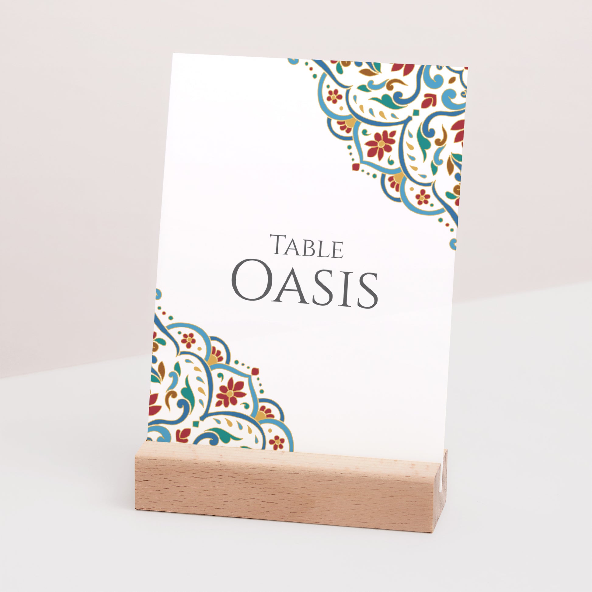 Marque table Mariage Rectangle Amour d’Orient photo N° 3