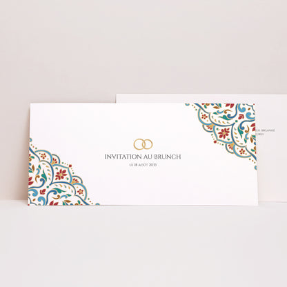 Invitations Mariage Panoramique paysage Amour d’Orient photo N° 1