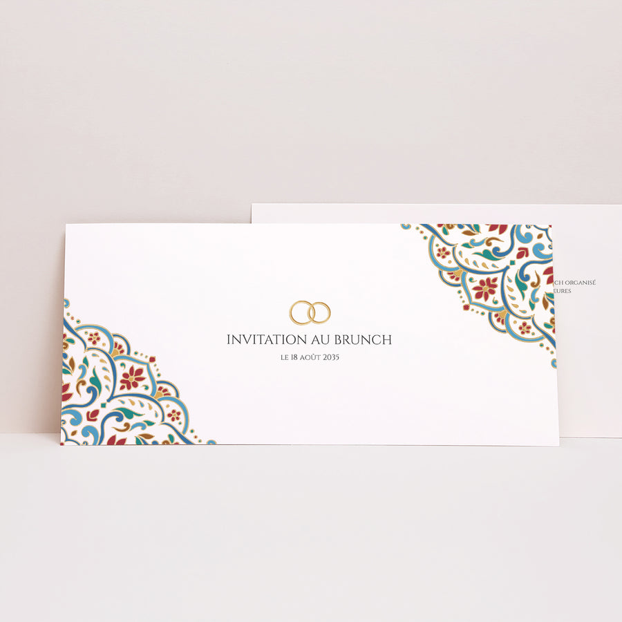 Invitations Mariage Panoramique paysage Amour d’Orient photo