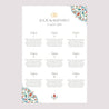 Plan de table Mariage Portrait 60 x 90 cm Amour d’Orient photo N° 2