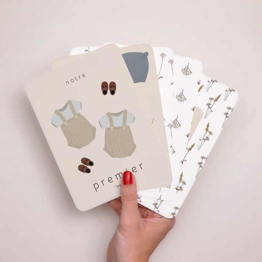 Carte étape bébé Naissance Lot de 12 Team Jumeaux photo