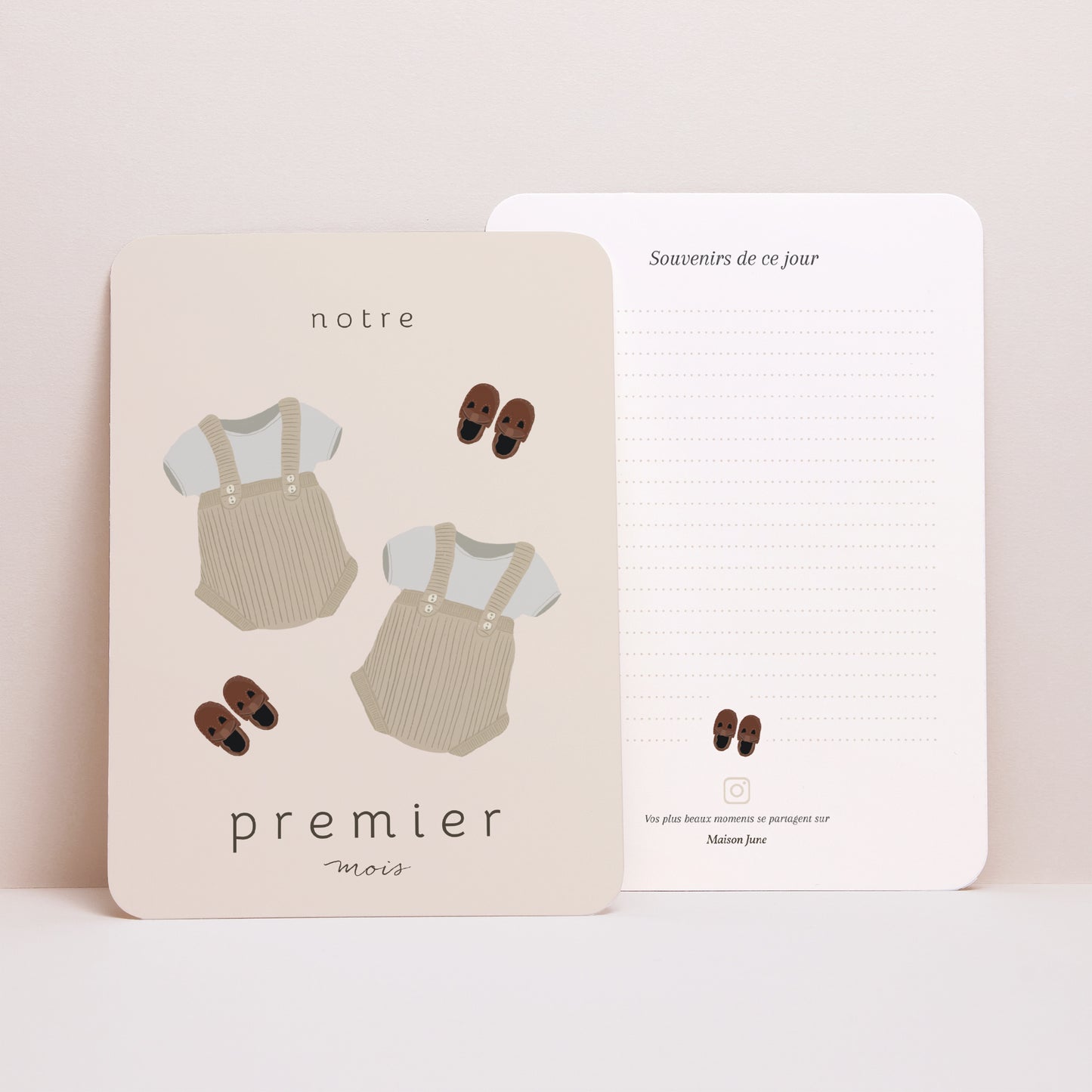 Carte étape bébé Naissance Lot de 12 Team Jumeaux photo N° 4